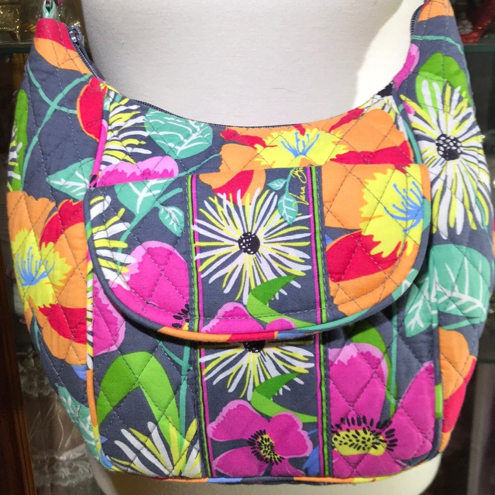 Vera Bradley Jazzy Blooms  crossbody sm hobo